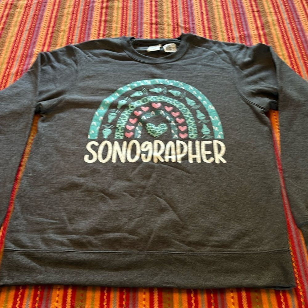 Sonographer sweatshirt size medium